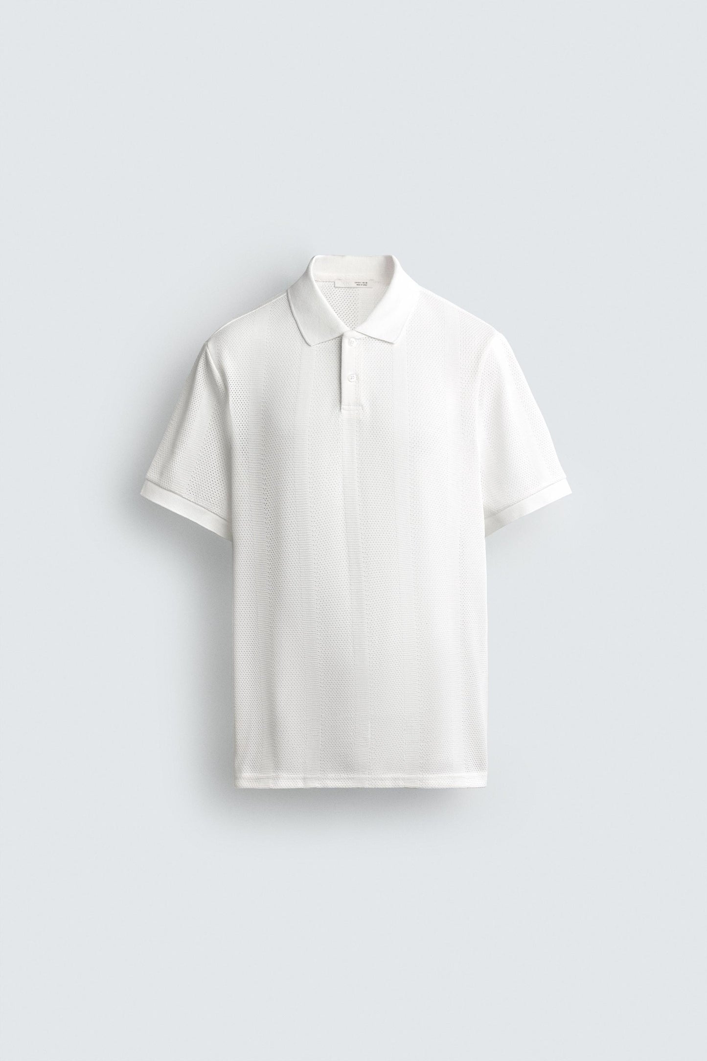 POLO REGULAR FIT JACQUARD ÀS RISCAS