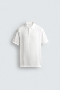 POLO REGULAR FIT JACQUARD ÀS RISCAS