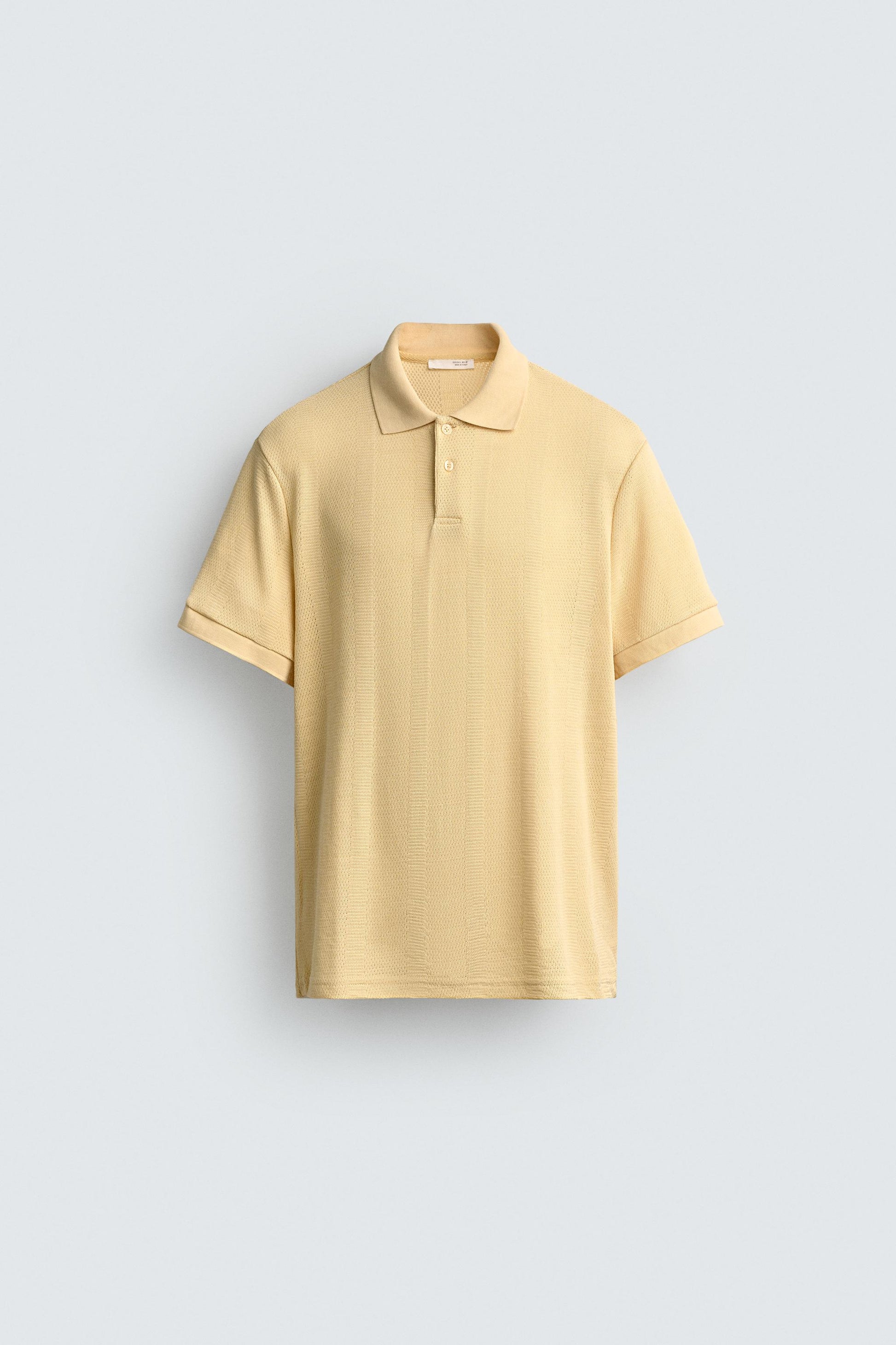 POLO REGULAR FIT JACQUARD ÀS RISCAS