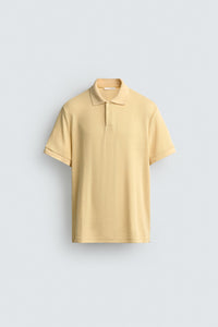 POLO REGULAR FIT JACQUARD ÀS RISCAS