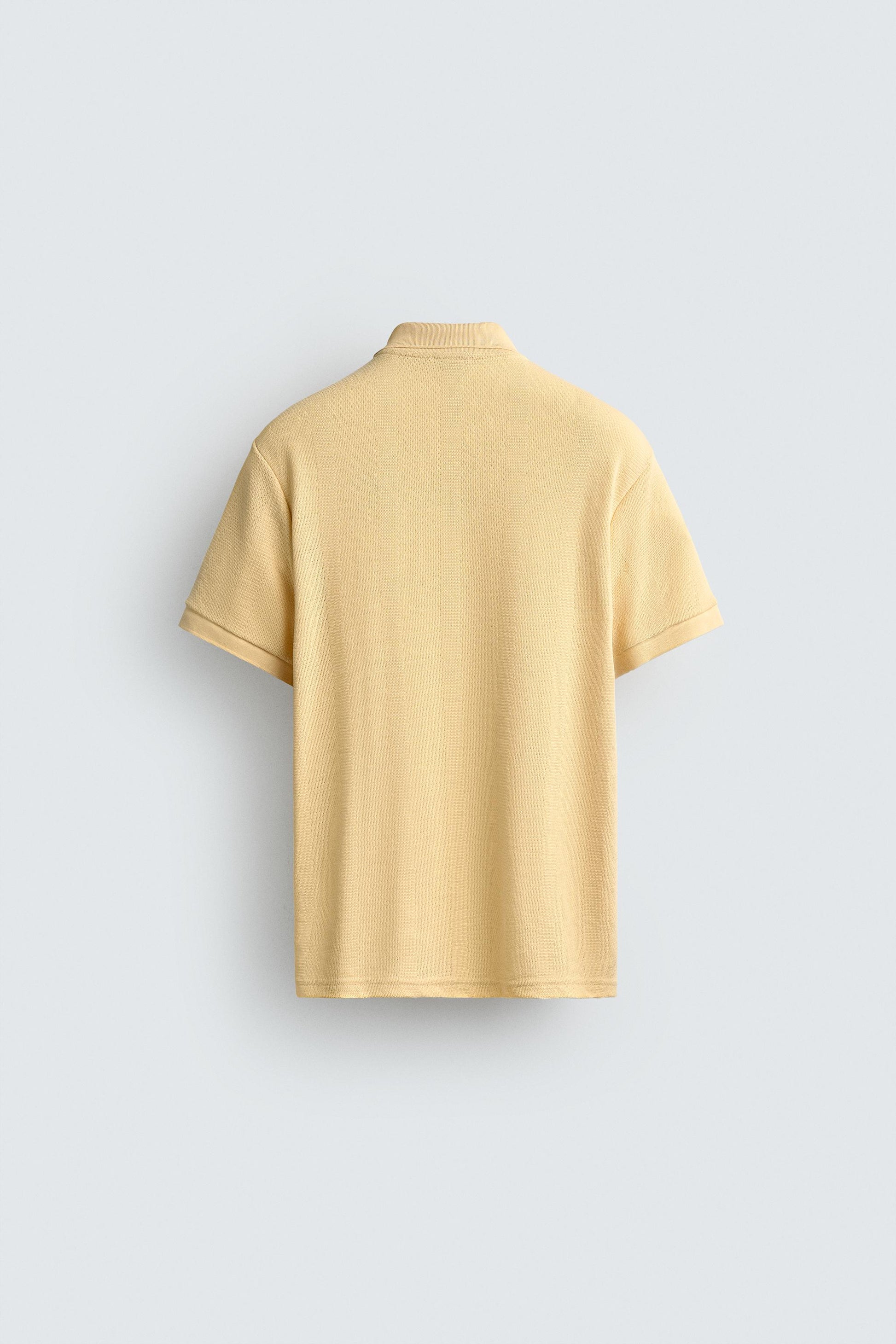 POLO REGULAR FIT JACQUARD ÀS RISCAS