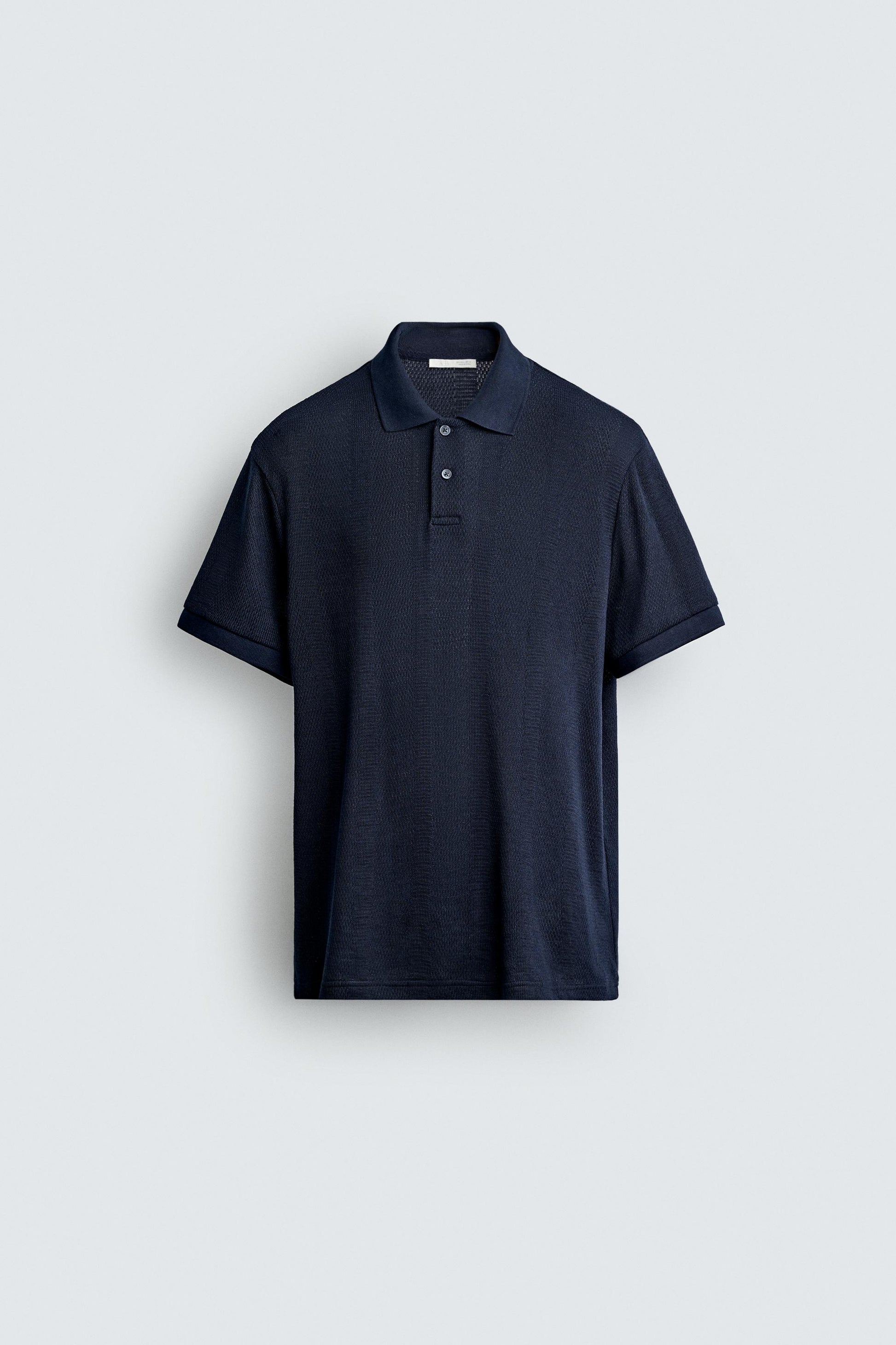 POLO REGULAR FIT JACQUARD ÀS RISCAS