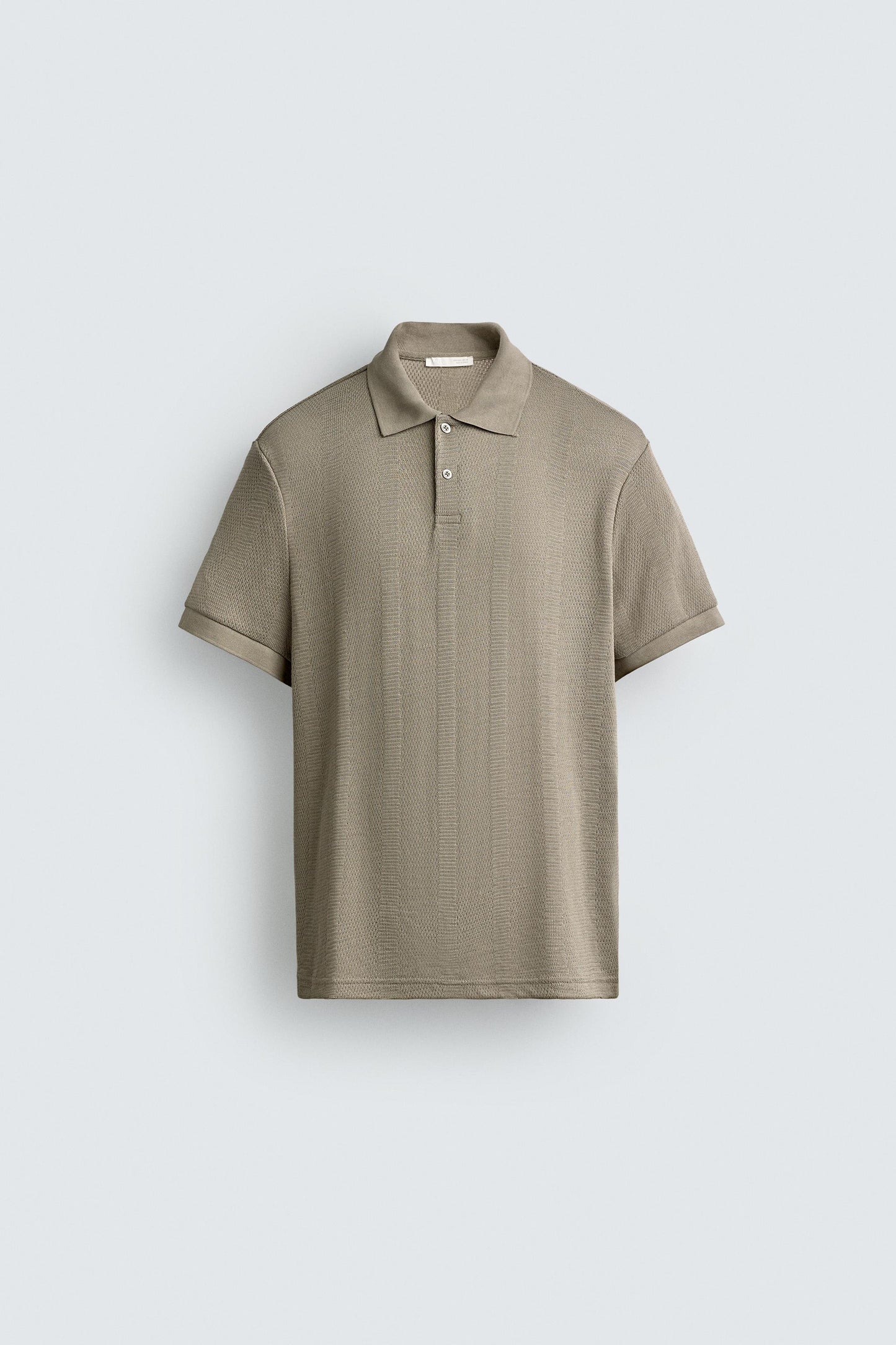 POLO REGULAR FIT JACQUARD ÀS RISCAS
