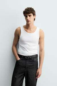 T-SHIRT TANK RIB BÁSICA