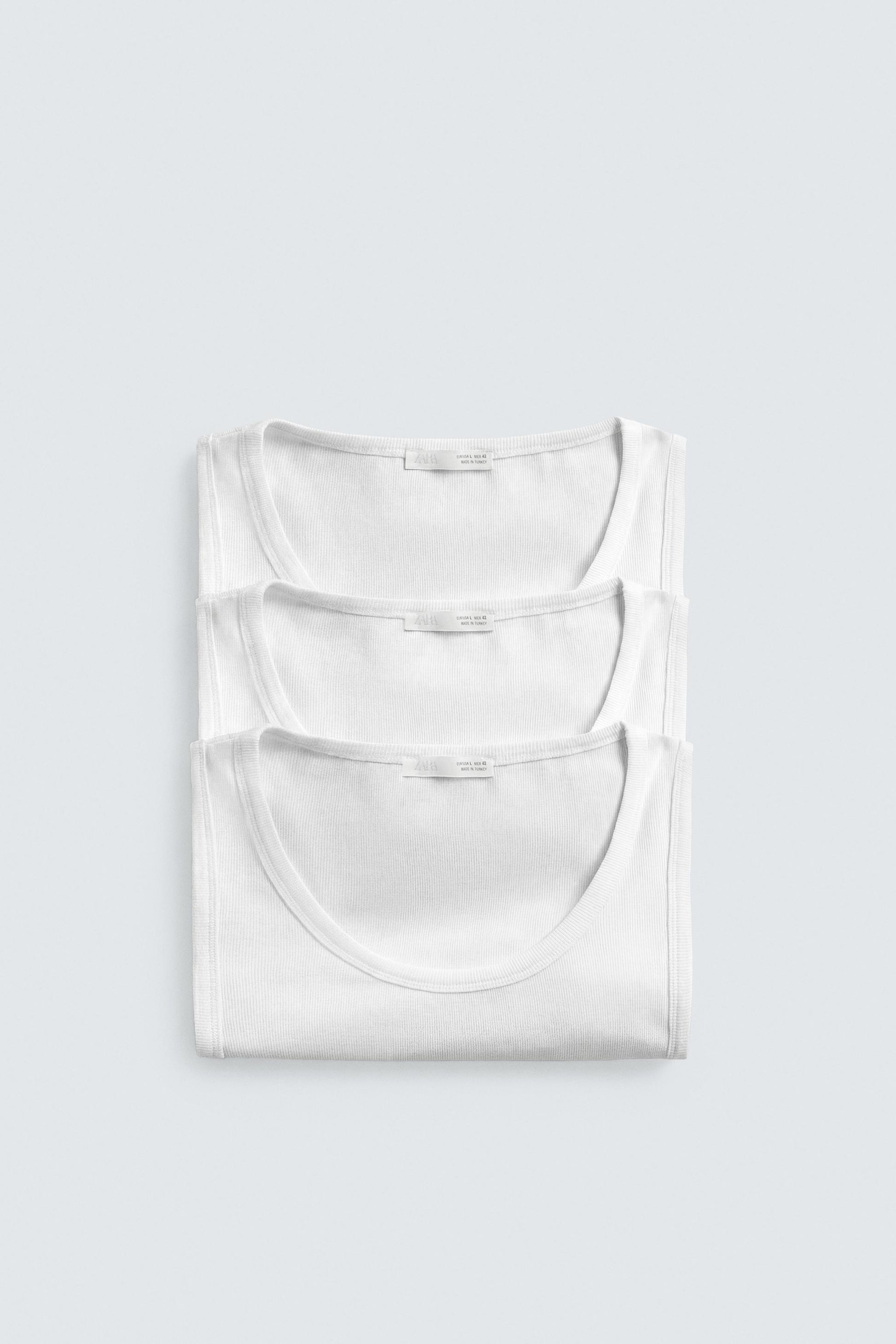 PACK DE 3 T-SHIRTS TANK BÁSICAS