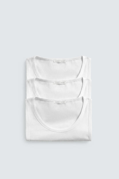 PACK DE 3 T-SHIRTS TANK BÁSICAS