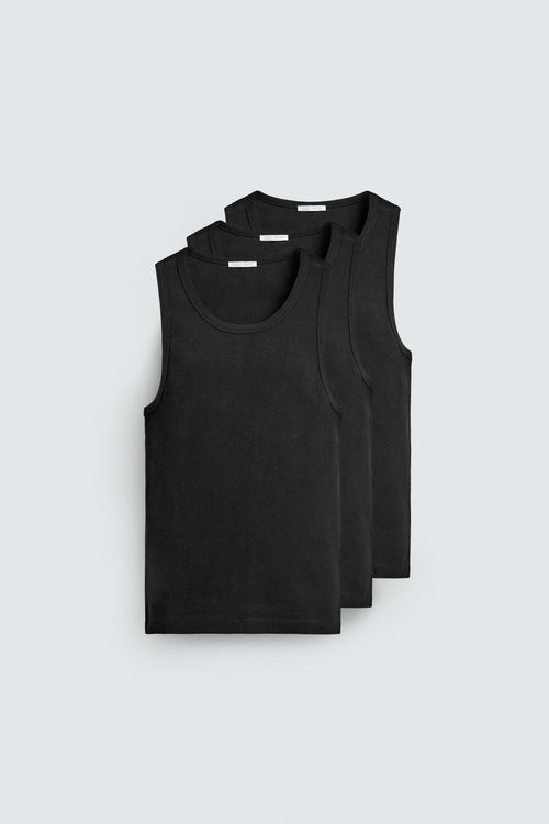 PACK DE 3 T-SHIRTS TANK BÁSICAS