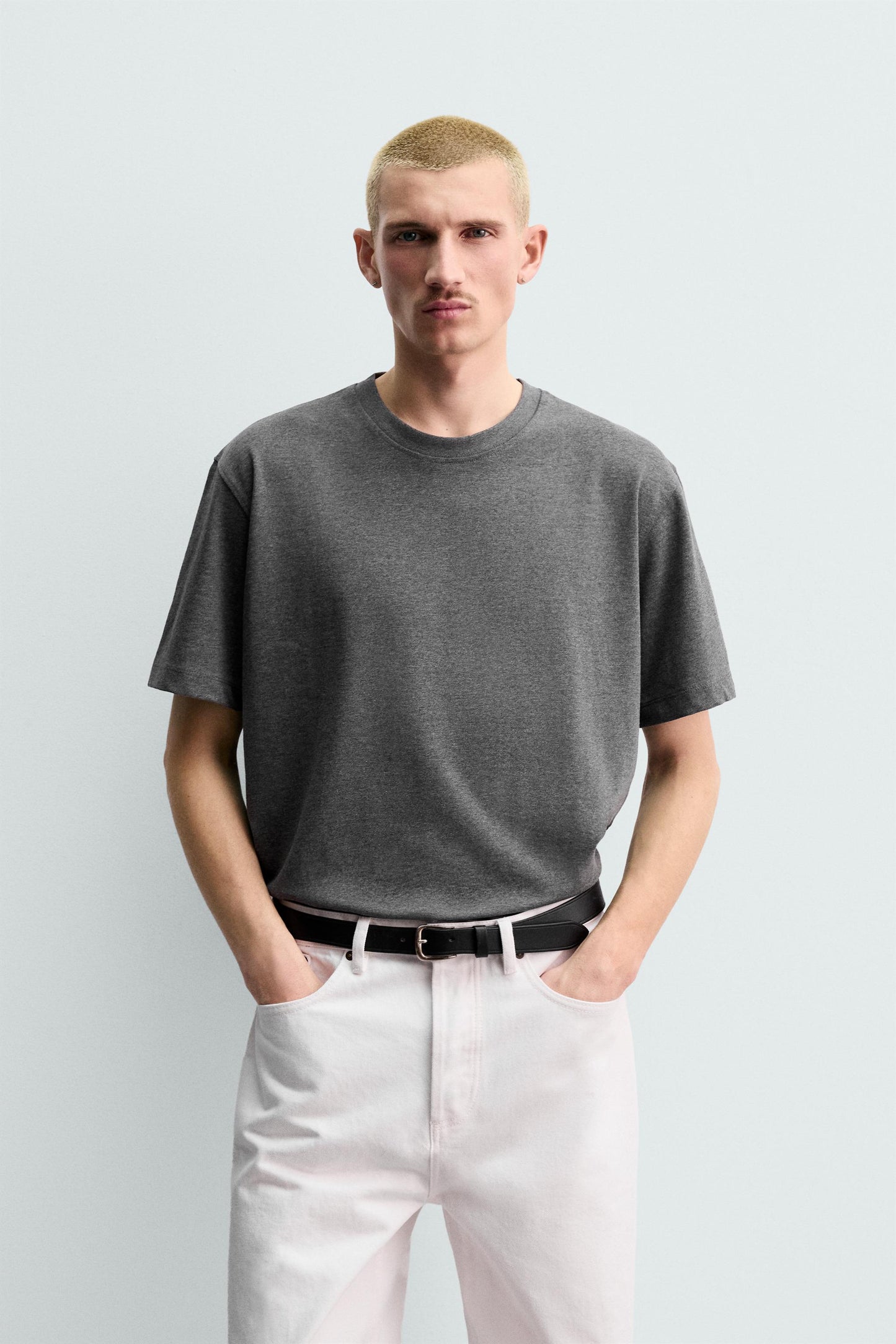T-SHIRT HEAVYWEIGHT DE MANGA CURTA