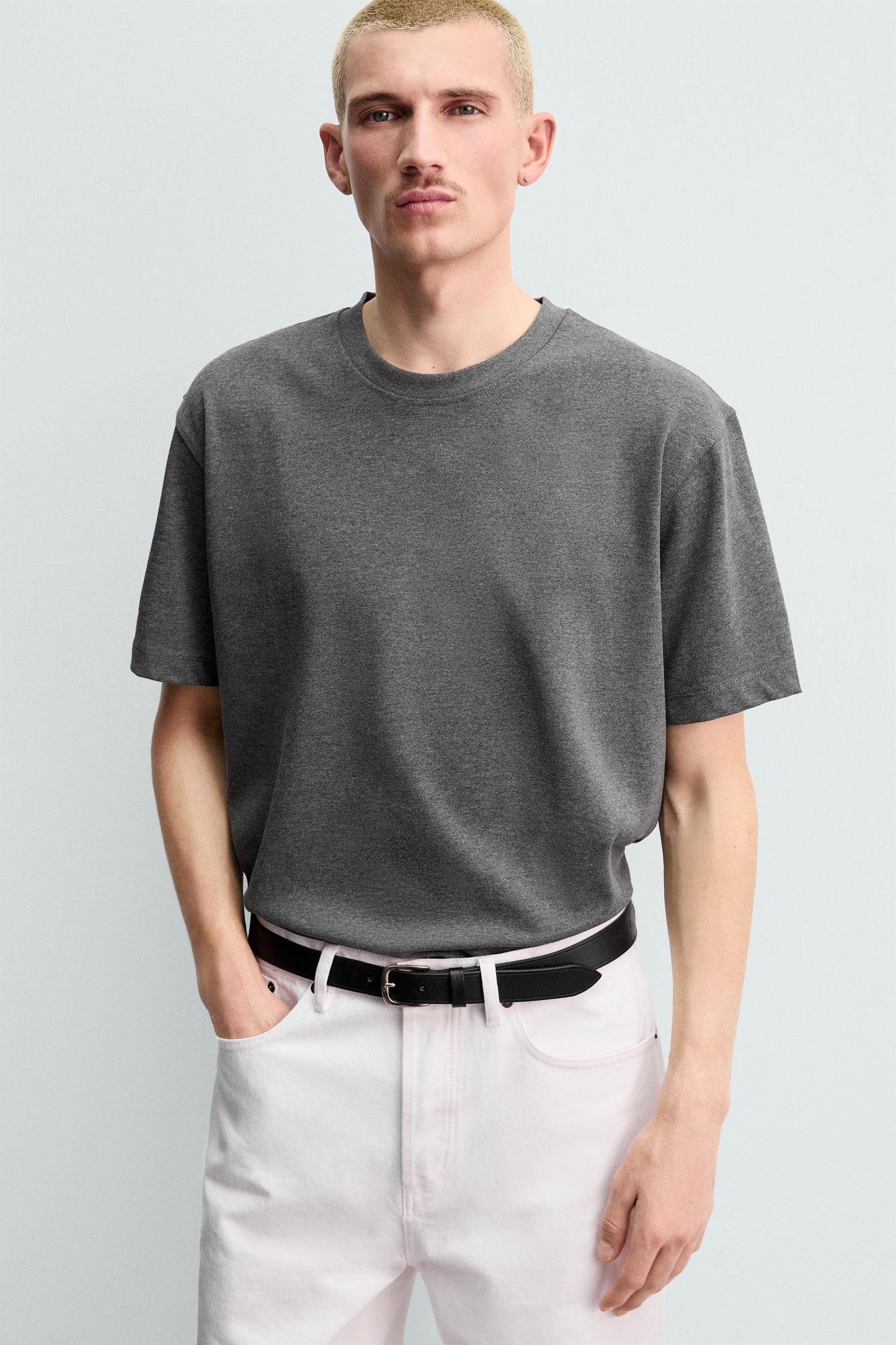 T-SHIRT HEAVYWEIGHT DE MANGA CURTA