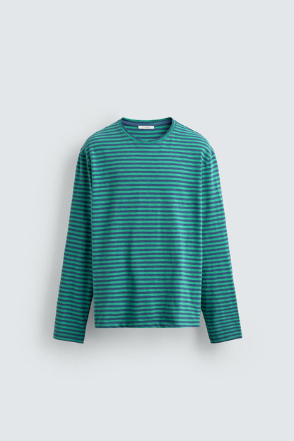 T-SHIRT RELAX FIT JACQUARD ÀS RISCAS