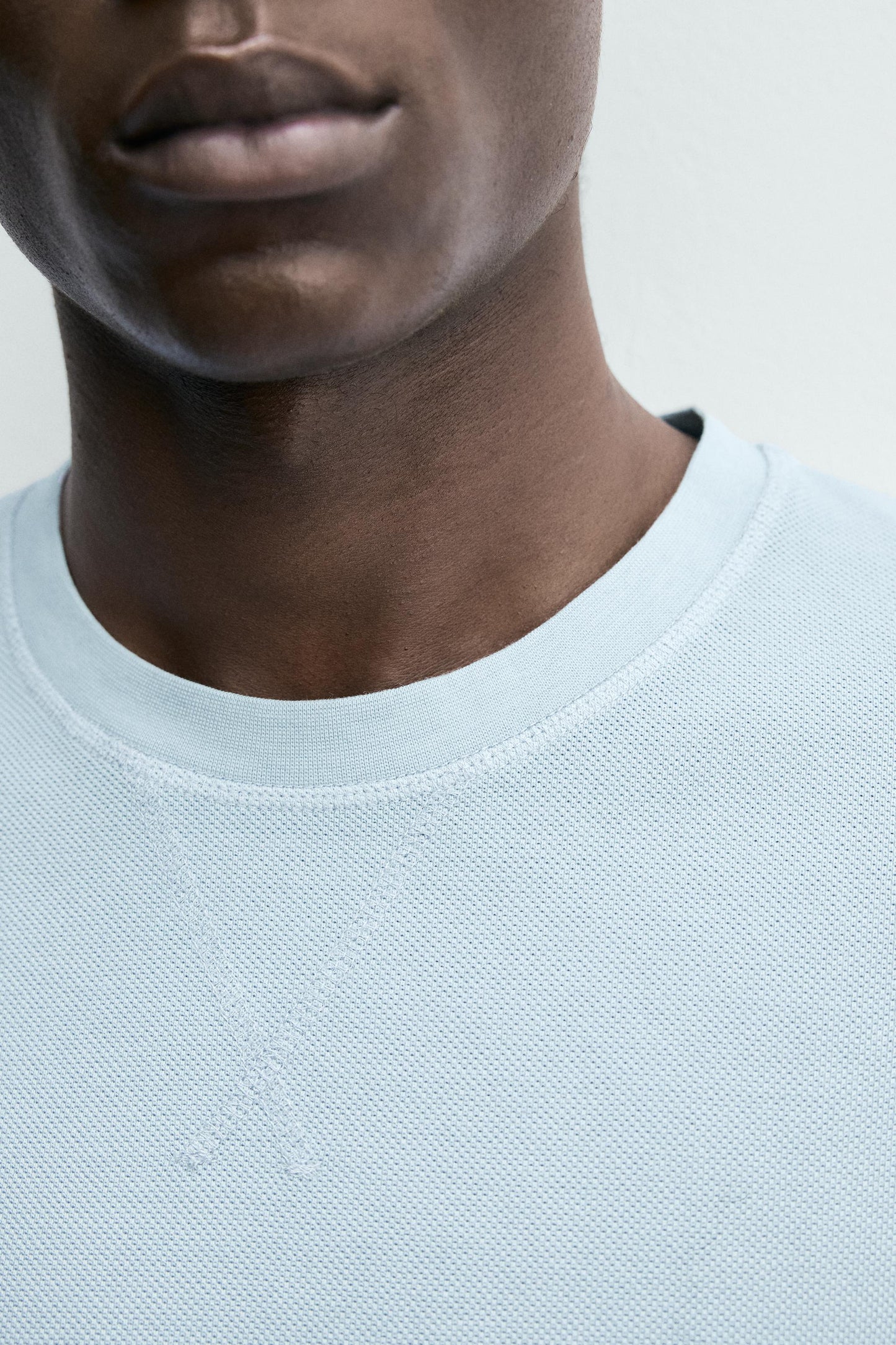 SWEATSHIRT REGULAR FIT ESTRUTURA PIQUÉ