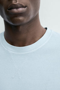 SWEATSHIRT REGULAR FIT ESTRUTURA PIQUÉ