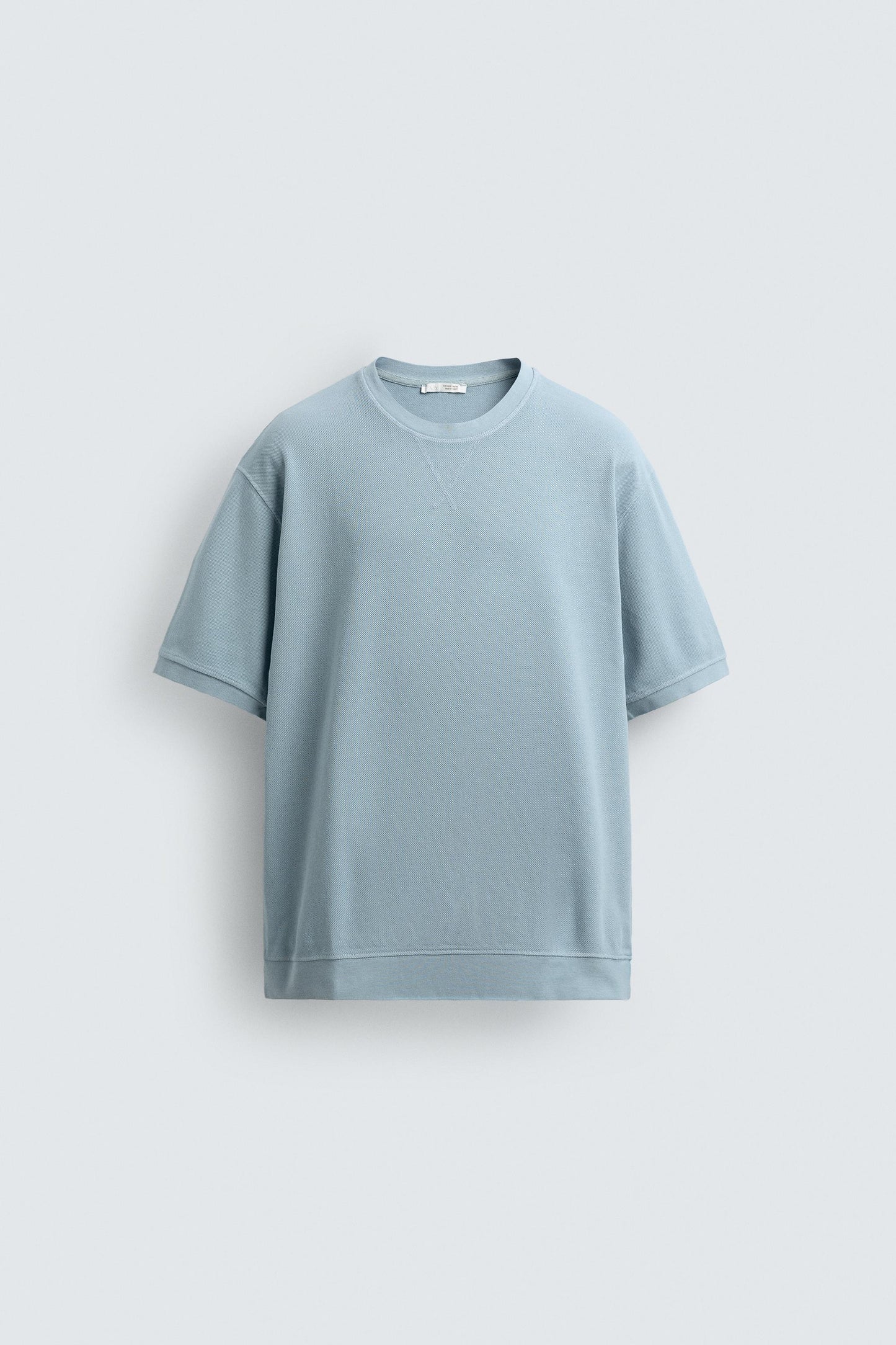 SWEATSHIRT REGULAR FIT ESTRUTURA PIQUÉ