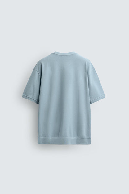 SWEATSHIRT REGULAR FIT ESTRUTURA PIQUÉ