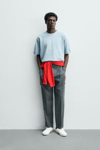 SWEATSHIRT REGULAR FIT ESTRUTURA PIQUÉ