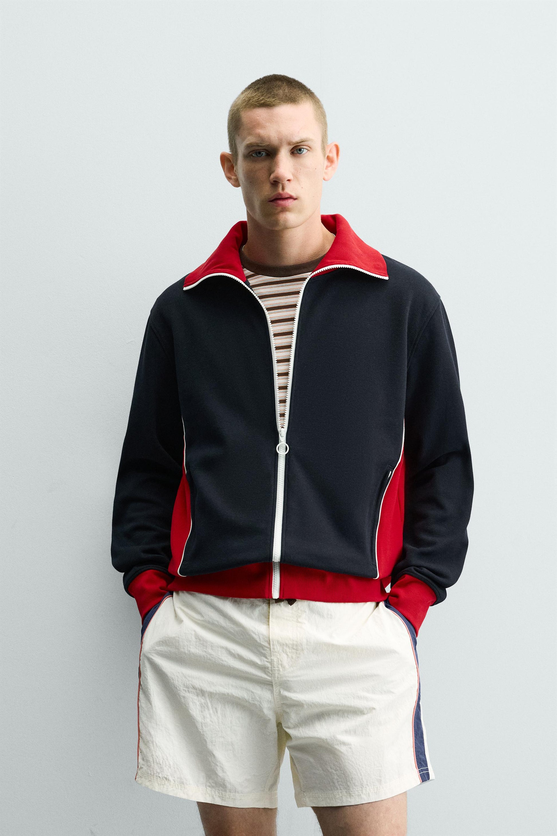 CASACO COLOR BLOCK RETRO