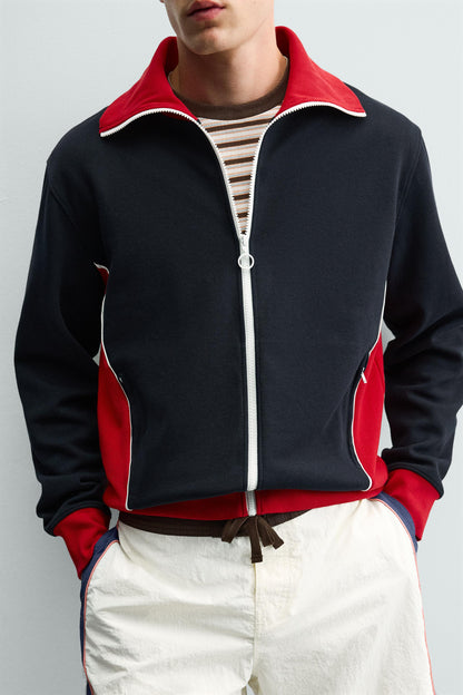 CASACO COLOR BLOCK RETRO