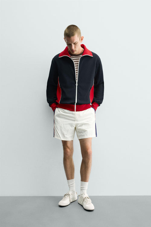 CASACO COLOR BLOCK RETRO