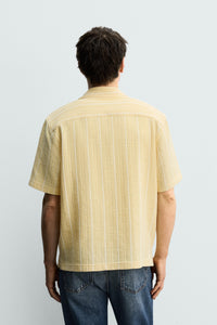 CAMISA REGULAR FIT JACQUARD ÀS RISCAS