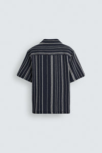 CAMISA REGULAR FIT JACQUARD ÀS RISCAS