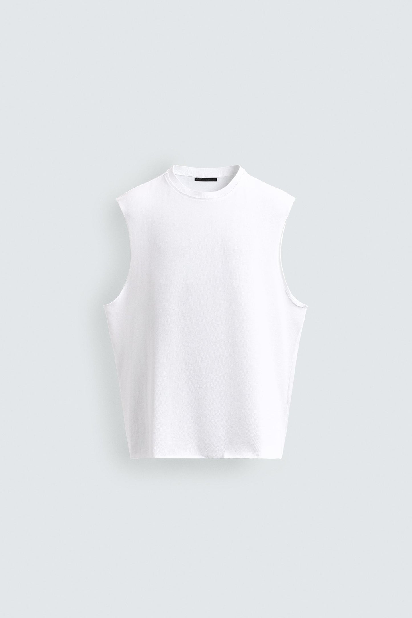 T-SHIRT DE ALÇAS EM MALHA DE ALGODÃO