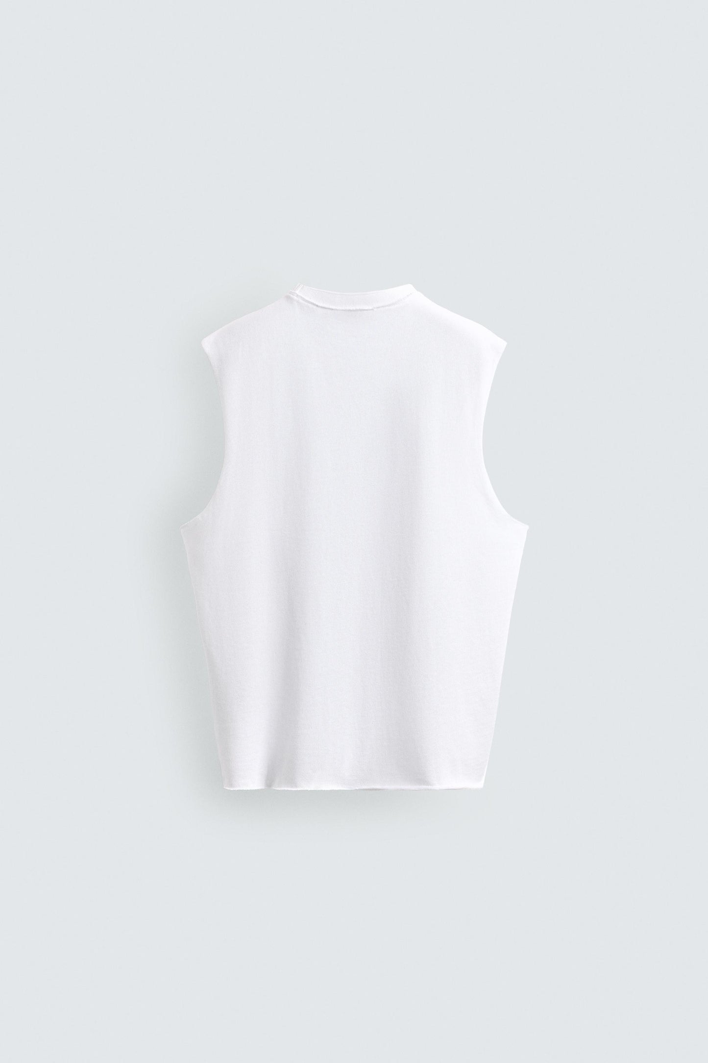 T-SHIRT DE ALÇAS EM MALHA DE ALGODÃO