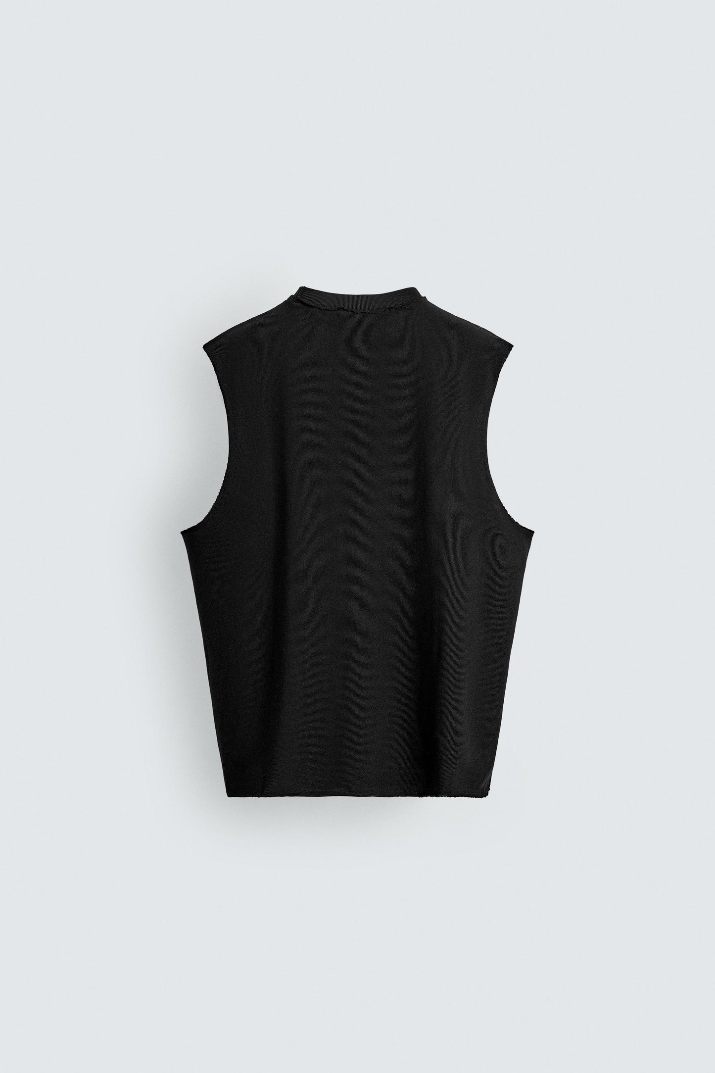 T-SHIRT DE ALÇAS EM MALHA DE ALGODÃO
