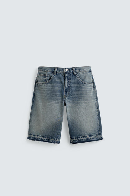 CALÇÕES BERMUDA DENIM RELAXED FIT