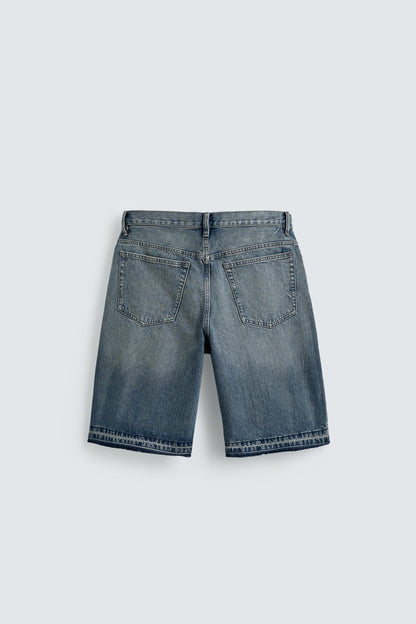 CALÇÕES BERMUDA DENIM RELAXED FIT