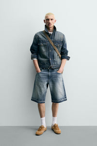 CALÇÕES BERMUDA DENIM RELAXED FIT