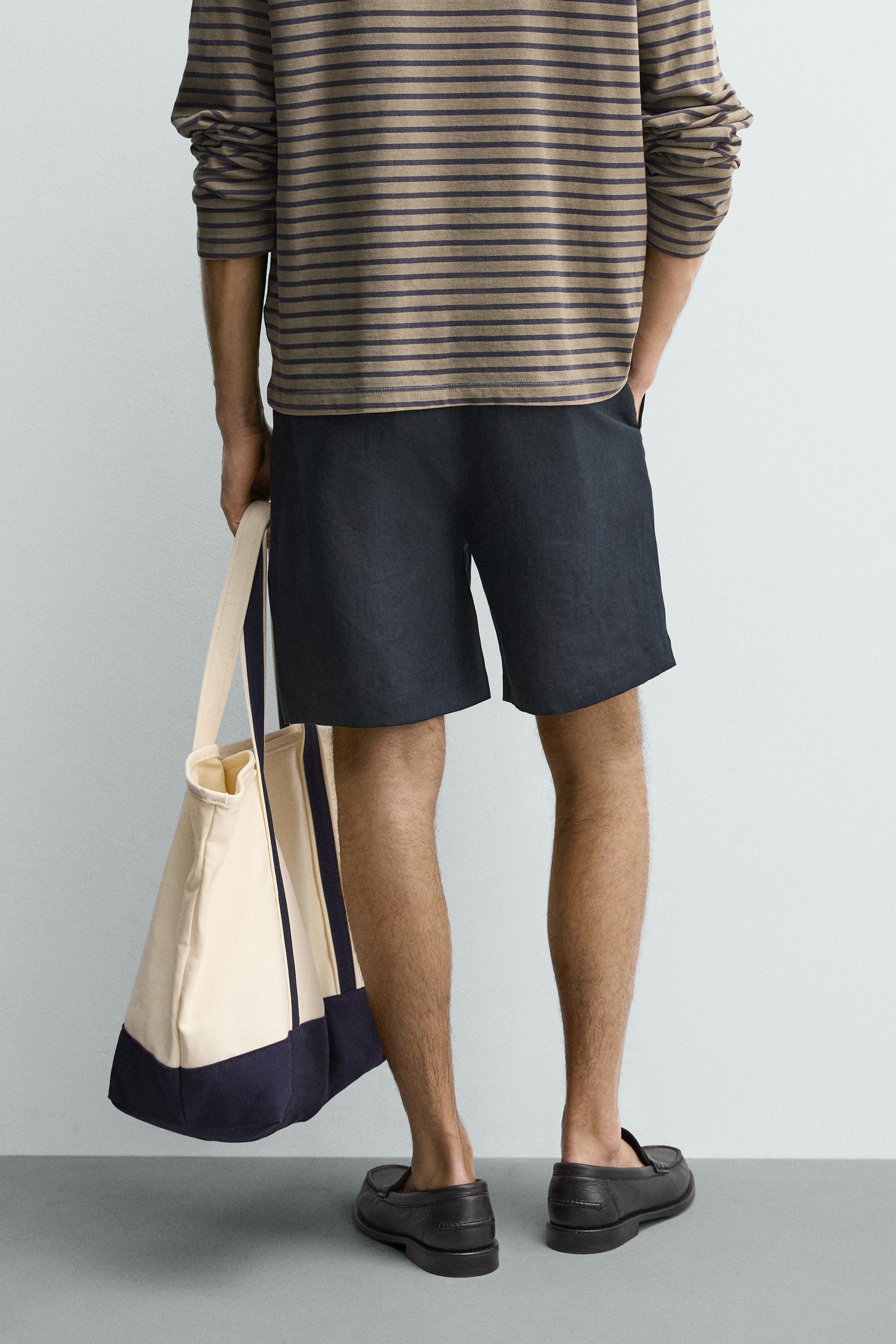 CALÇÕES BERMUDA REGULAR FIT 100% LINHO