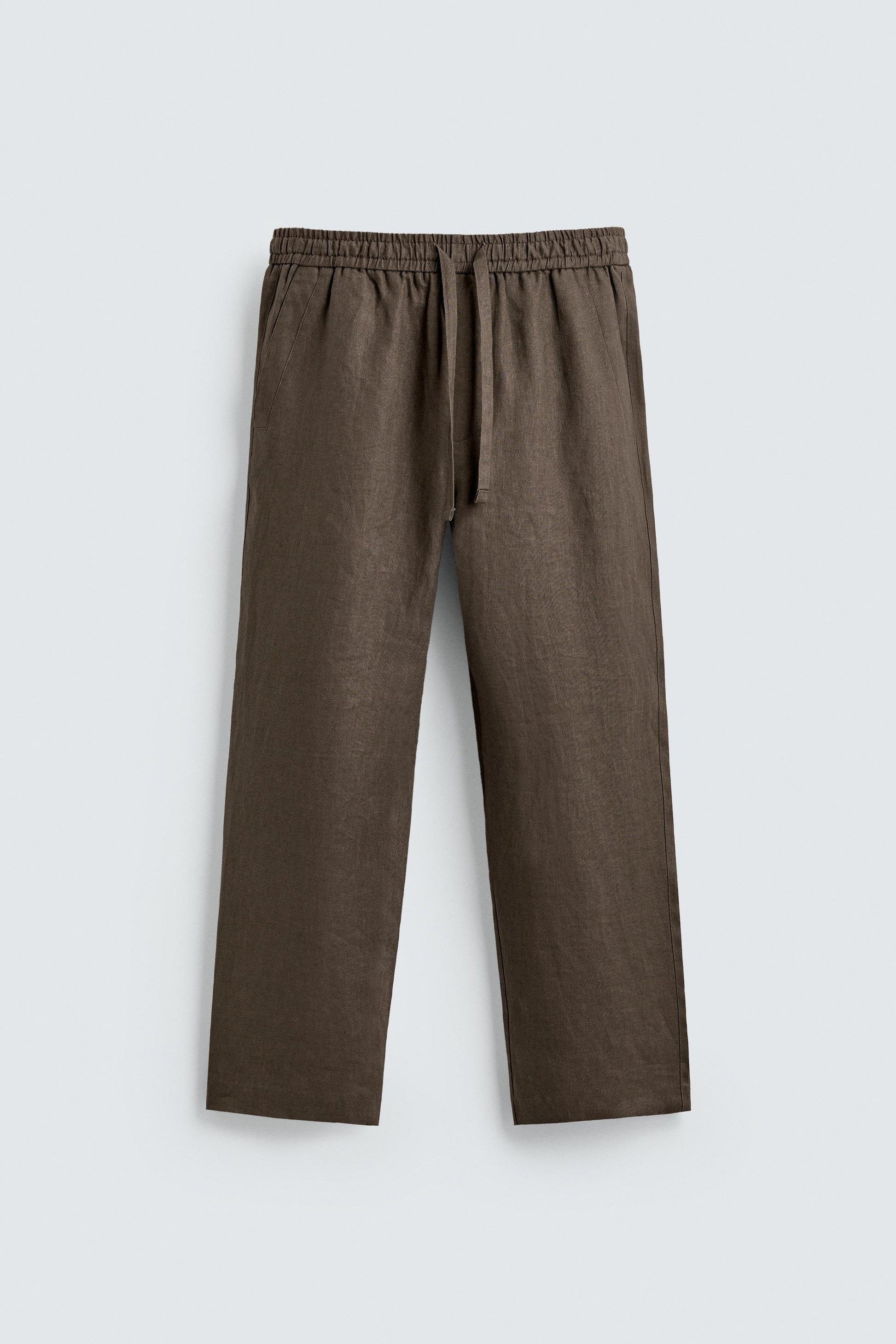 CALÇAS RELAXED FIT 100% LINHO