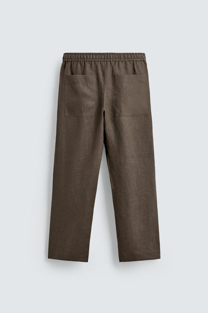 CALÇAS RELAXED FIT 100% LINHO