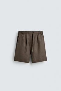 CALÇÕES BERMUDA RELAXED FIT 100% LINHO