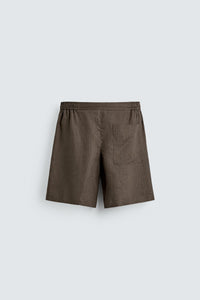 CALÇÕES BERMUDA RELAXED FIT 100% LINHO