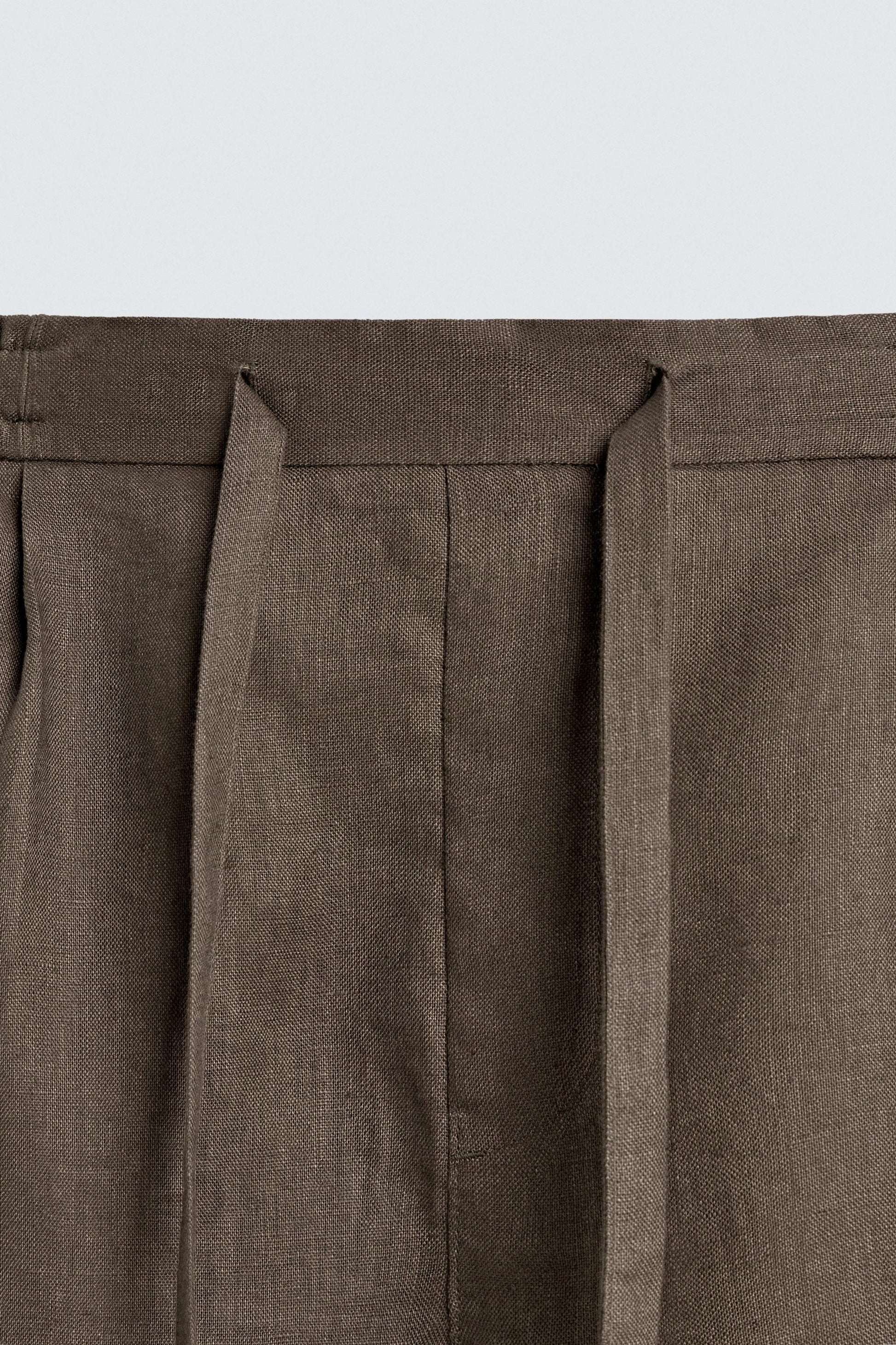 CALÇÕES BERMUDA RELAXED FIT 100% LINHO