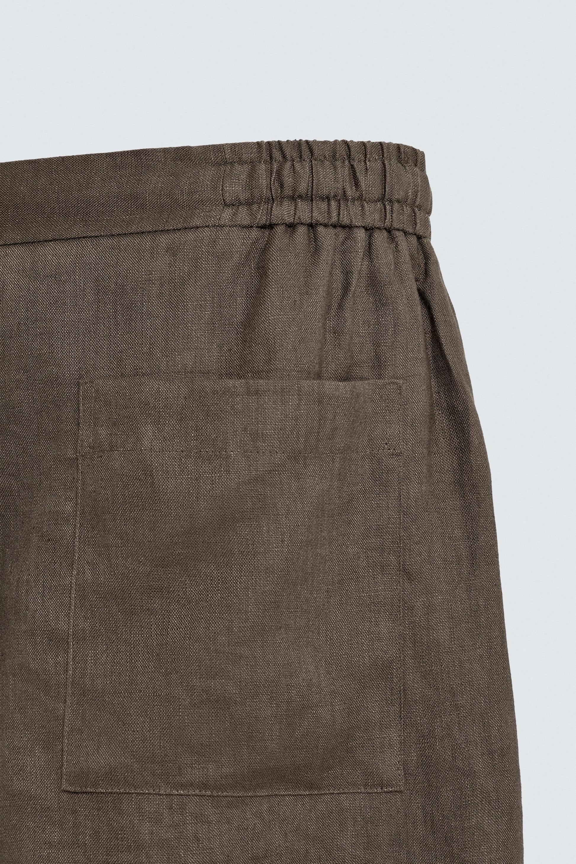 CALÇÕES BERMUDA RELAXED FIT 100% LINHO