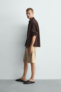 CALÇÕES BERMUDA RELAXED FIT COM CINTO