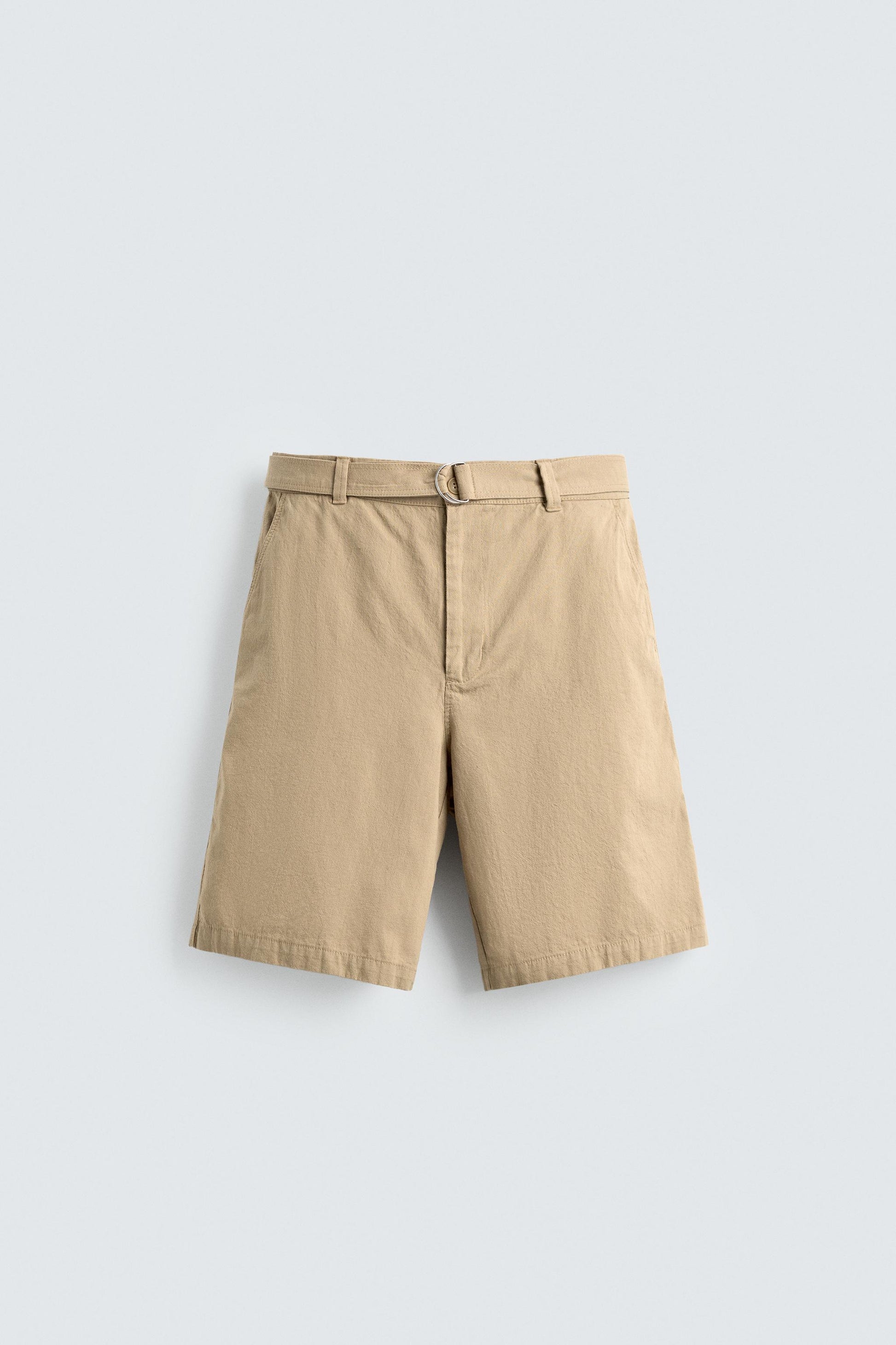 CALÇÕES BERMUDA RELAXED FIT COM CINTO
