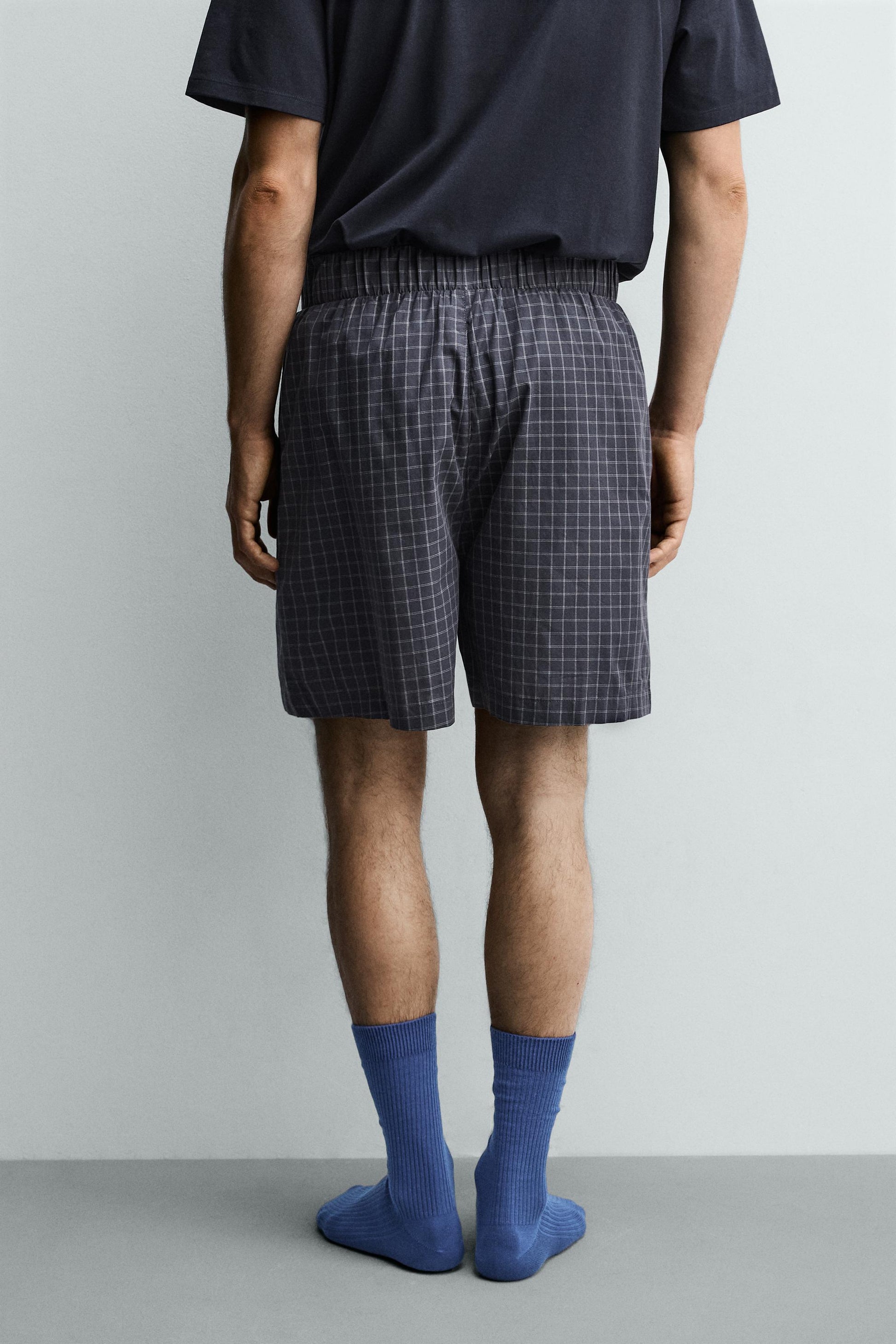 CONJUNTO DE PIJAMA COMBINADO BERMUDA XADREZ