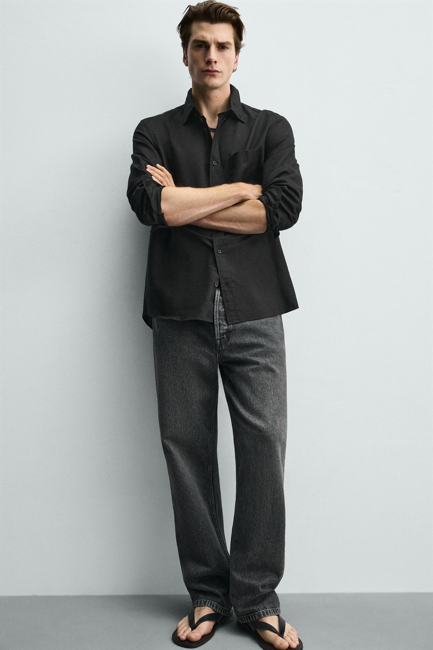 CAMISA REGULAR FIT LINHO - ALGODÃO