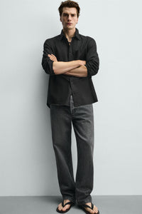 CAMISA REGULAR FIT LINHO - ALGODÃO