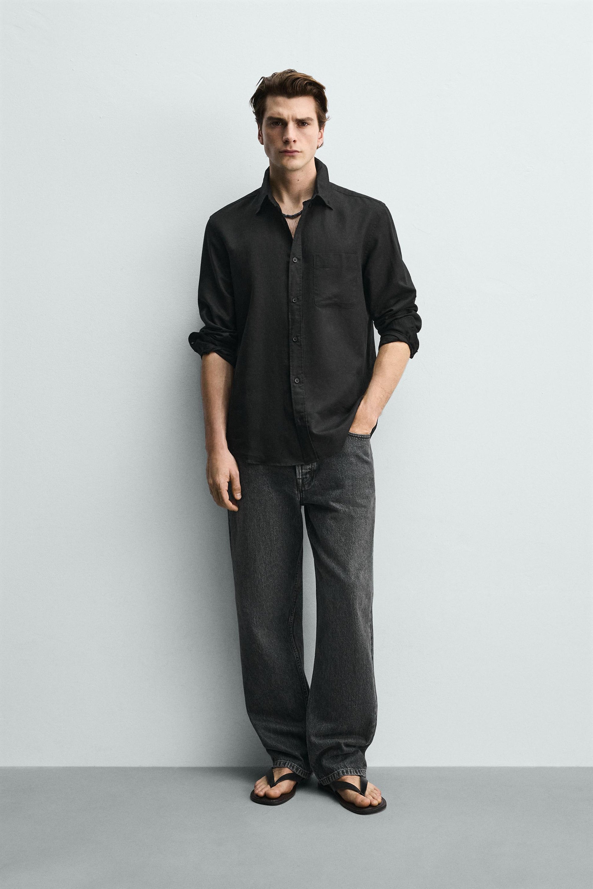 CAMISA REGULAR FIT LINHO - ALGODÃO