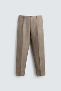 CALÇAS REGULAR FIT 100% LINHO