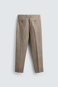 CALÇAS REGULAR FIT 100% LINHO