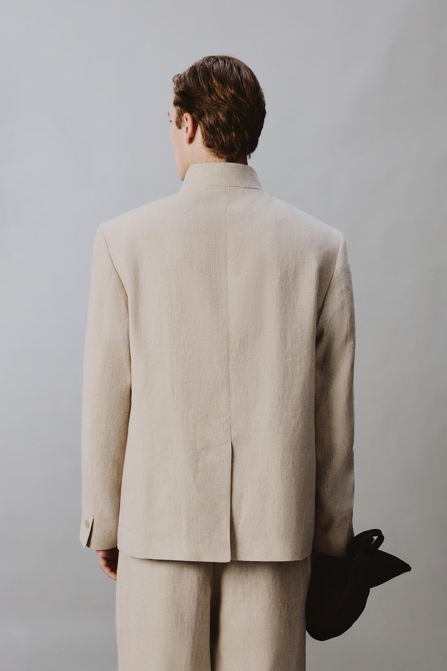 BLAZER DE LAPELA CRUZADA FATO RELAX FIT