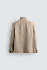 BLAZER DE LAPELA CRUZADA FATO RELAX FIT