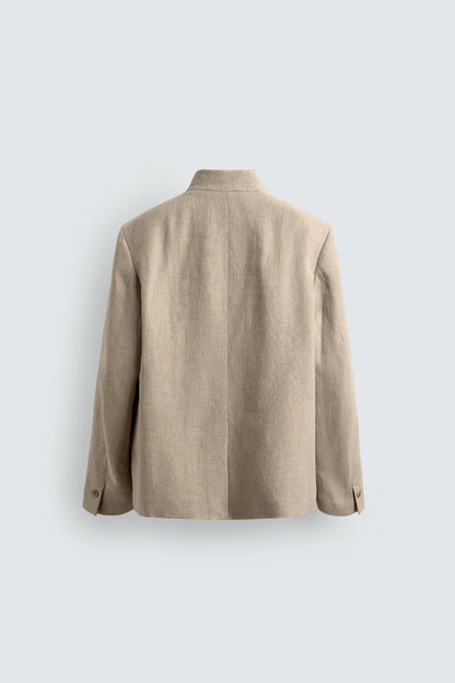 BLAZER DE LAPELA CRUZADA FATO RELAX FIT