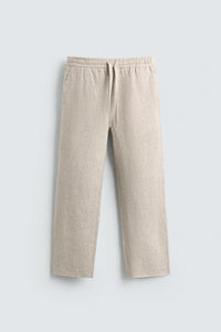 CALÇAS RELAXED FIT 100% LINHO