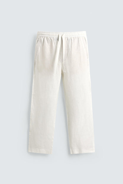 CALÇAS RELAXED FIT 100% LINHO